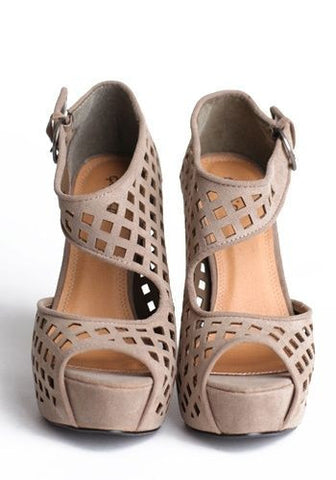 Womens beige heel